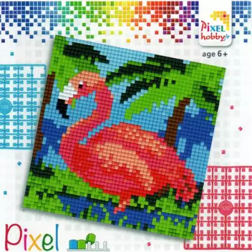 pixelhobby Kit Quadra Flamant rose